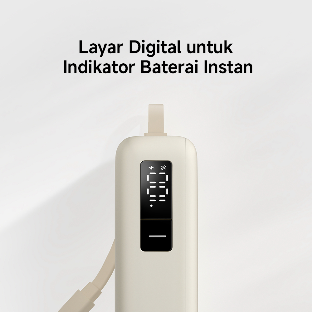 Xiaomi 67W Power Bank 10000mAh (Integrated Cable) / Fast Charging 67W & Self-Charging 65W / Layar Digital untuk Indikator Baterai Instan / Triple Port untuk Isi Multi Perangkat Sekaligus / Powerbank [Xiaomi Official Store] - Gambar 3