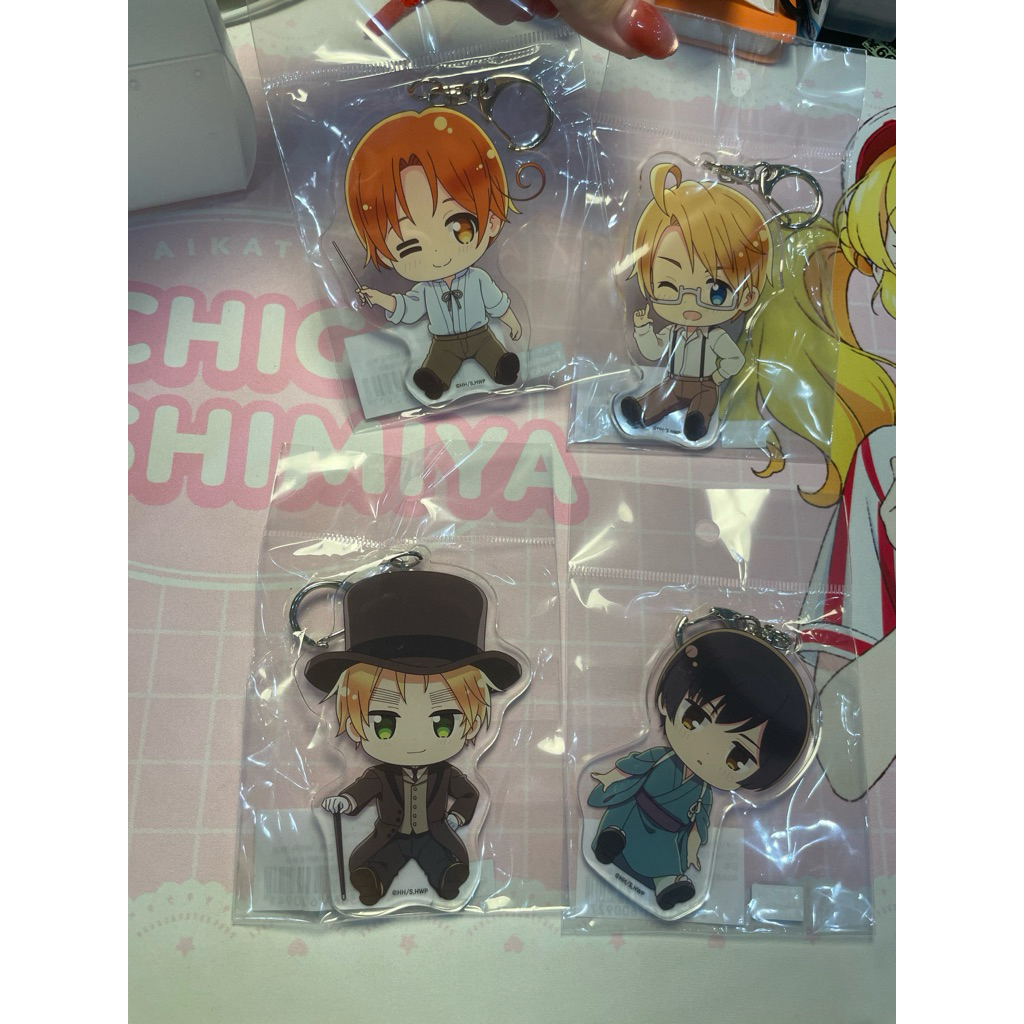 Hetalia World stars Axis Power Acrylic keychain Italy america Japan Uk ...