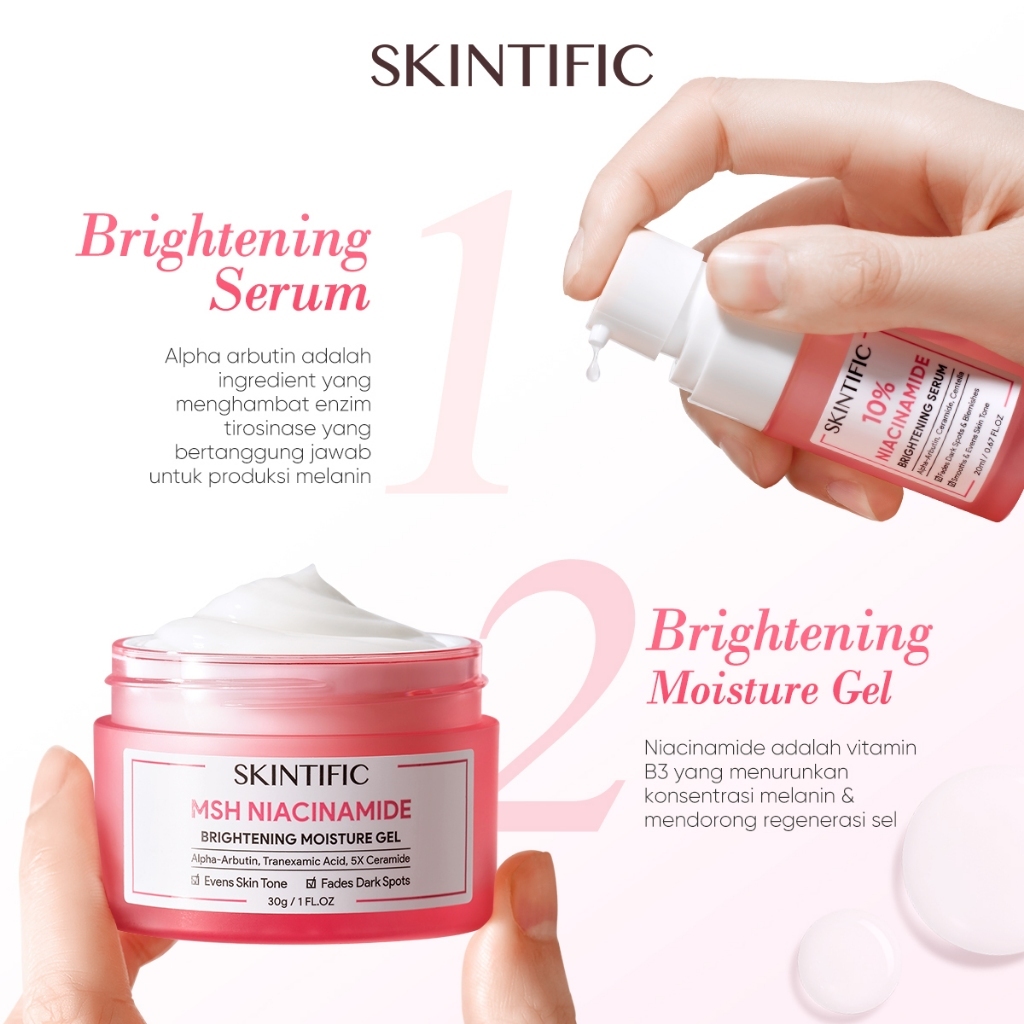 [Big Size] SKINTIFIC 1+1 Combo Brightening Set - Gambar 4