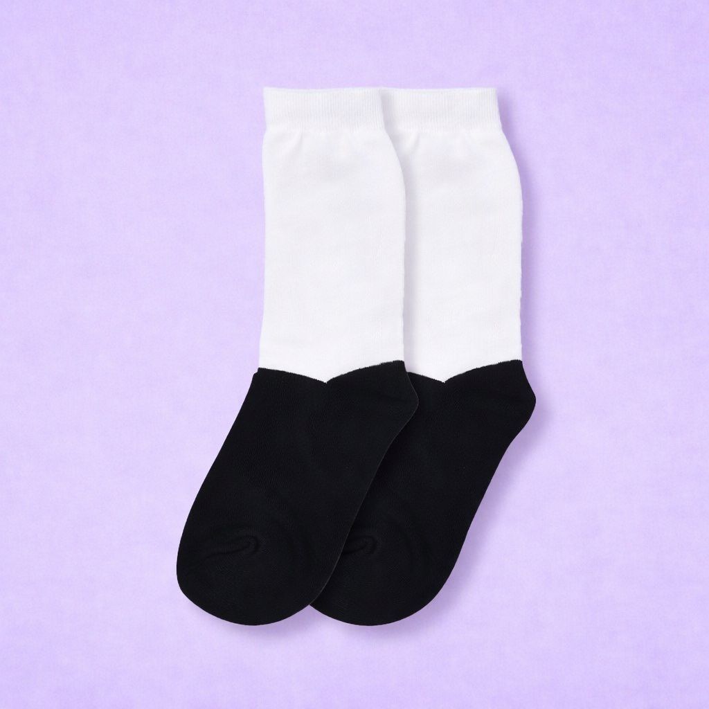 ZEBALTA - [Paket 6&12 Pasang] Kaos Kaki Anak Sekolah Hitam Putih Sd/Smp/Sma - Gambar 2