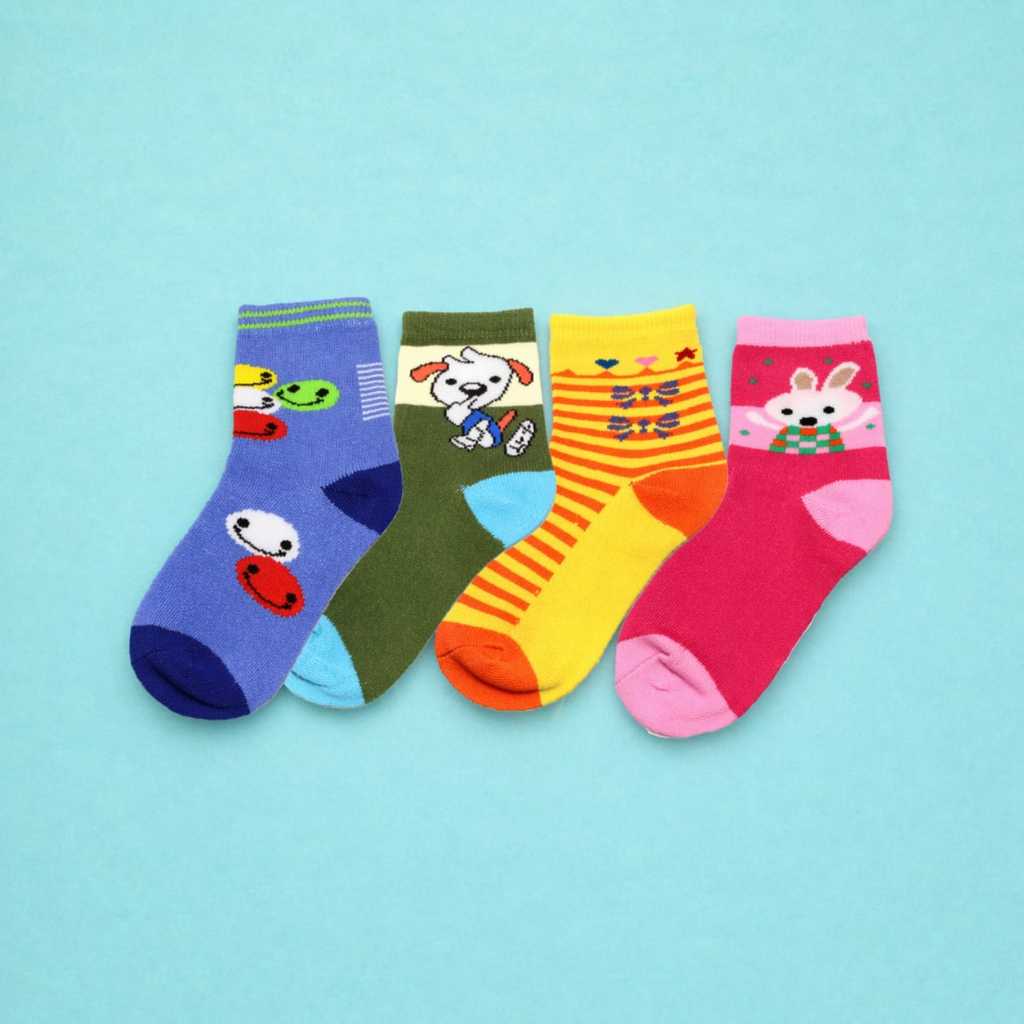 ZEBALTA - Kaos Kaki Anak Motif Laki-Laki Dan Perempuan Tk/Sd Random - Gambar 2