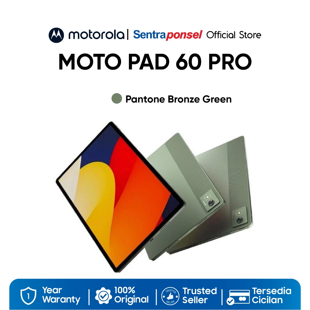Motorola Moto Pad 60 Pro 8GB/256GB Dimensity 8300 - 12.7 inch - 3K 400nits 144Hz - JBL with Dolby Atmos - 10200mAh - With Moto Pen Pro - Garansi Resmi - Gambar 2