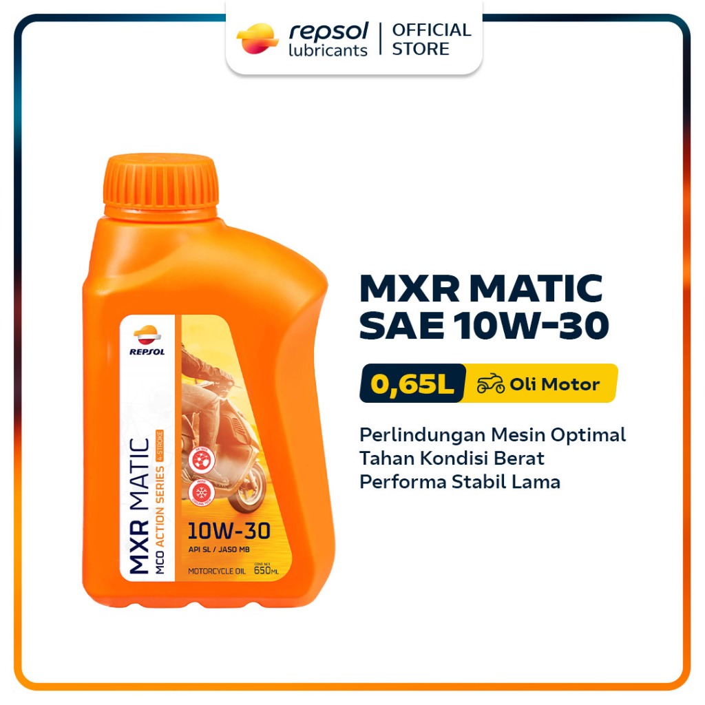 OLI MOTOR REPSOL MXR MATIC SAE 10W-30 - Gambar 3