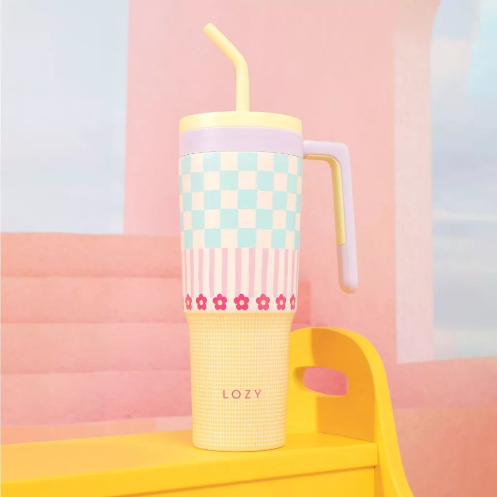 Lozy Hijab - Exclusive Lozy Signature Tumbler (Botol Minum Olahraga Stainless Portable Tahan Panas Dingin Vacuum Insulated Double Wall 1200 liter) - Gambar 4
