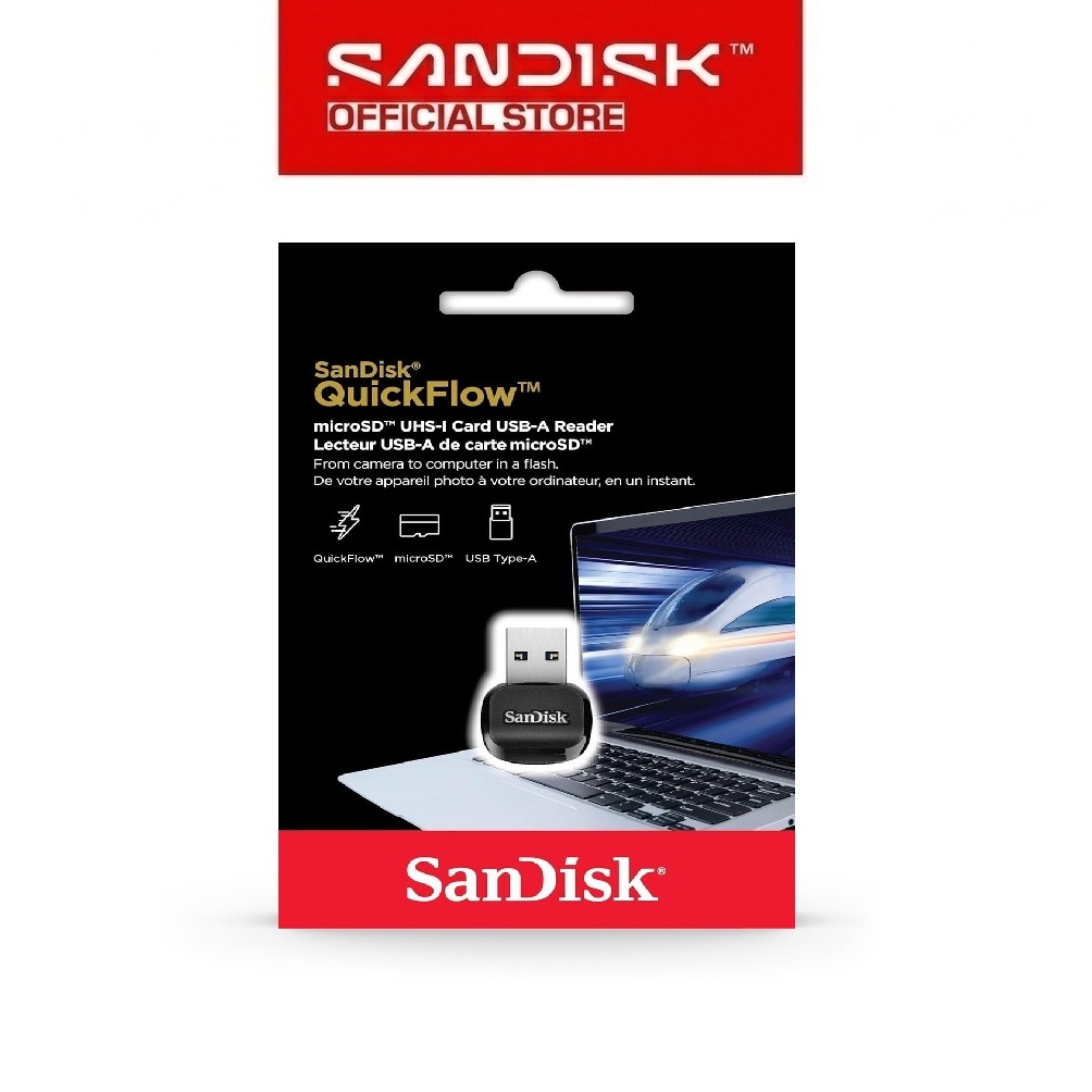 SANDISK QuickFlow MicroSD UHS-I Card USB-A Reader - Gambar 4