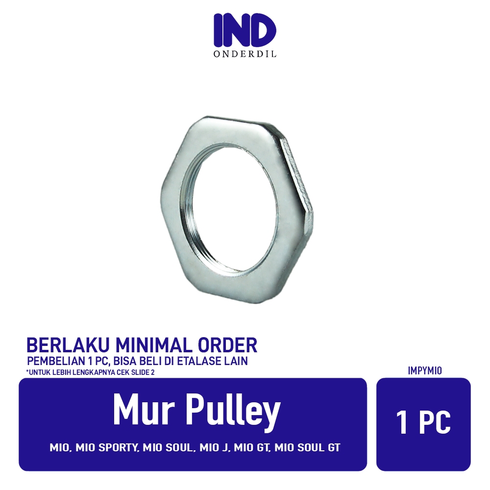 POLI WHOLESALE Pulley Nuts Mio Sporty Smile J Soul GT Pully Pulley Poly ...