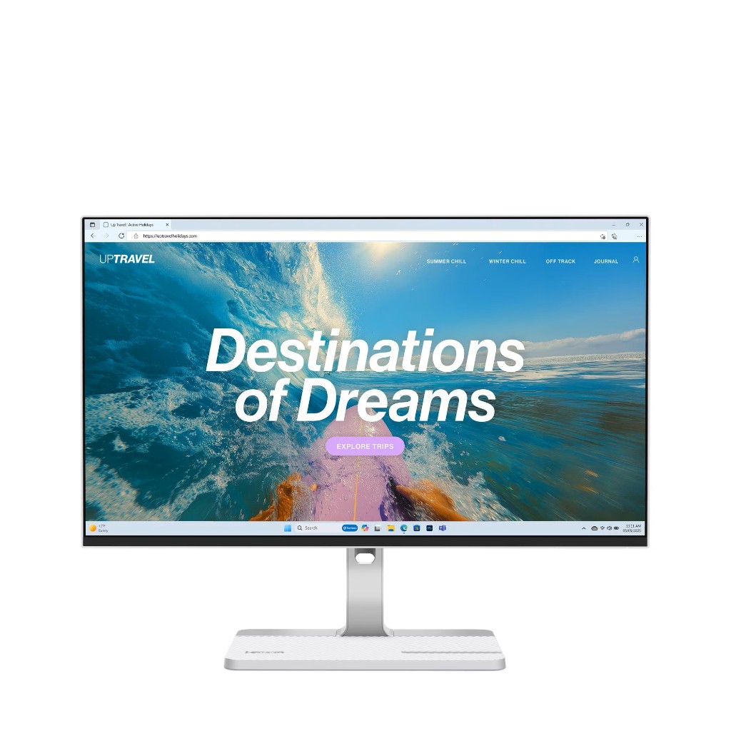 Lenovo Monitor 24 Inch L24D-4C IPS FHD 1080P 1MS 144Hz AMD FREESYNC ERGONOMIC SPEAKER USB-C Silver - Gambar 2