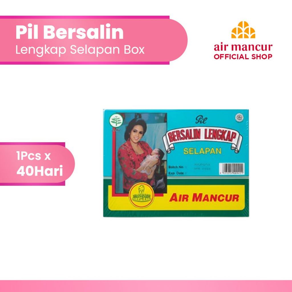 Air Mancur Jamu Pil Bersalin Lengkap Selapan 40 Hari Box - Melahirkan