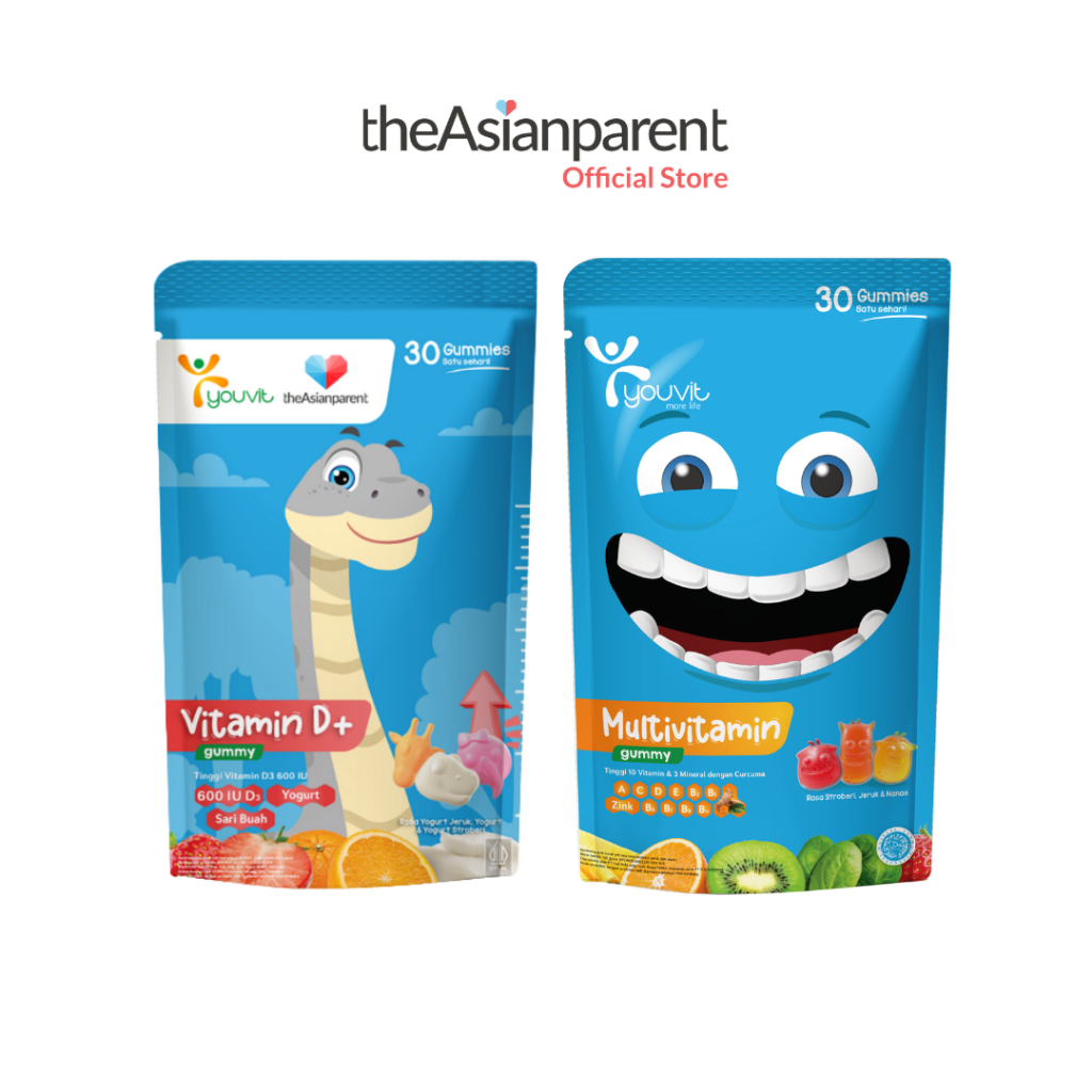 Bundling Vitamin Imun Anak Youvit Gummy Vitamin D+ Kids 30 Days dan Multivitamin Kids 30 Hari / Kids Daily Defense Bundle - Gambar 2