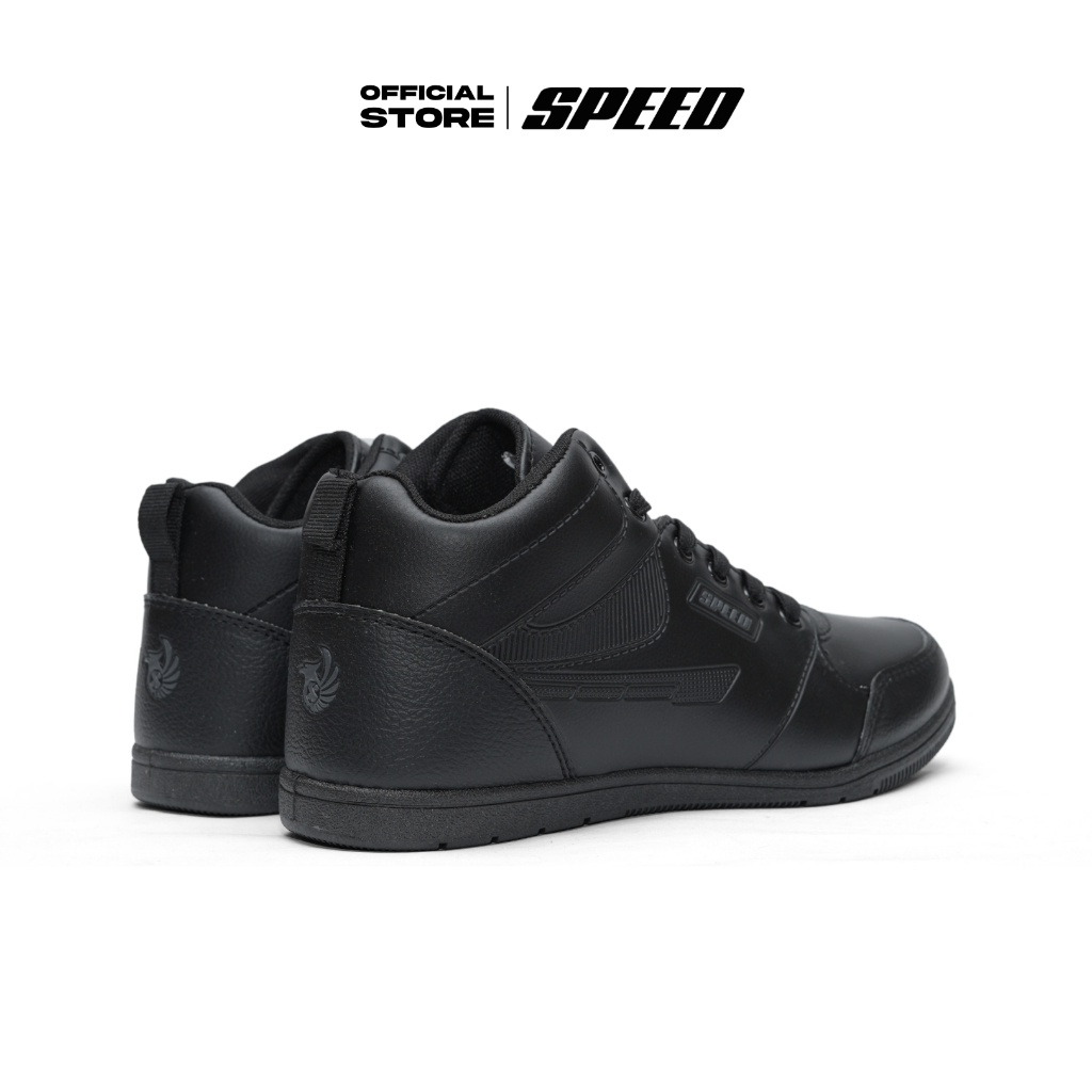 Speed - Frontier High Hammer - Sepatu Sneakers Sekolah Formal Hitam pria wanita dewasa Uk 37-42 - Gambar 4