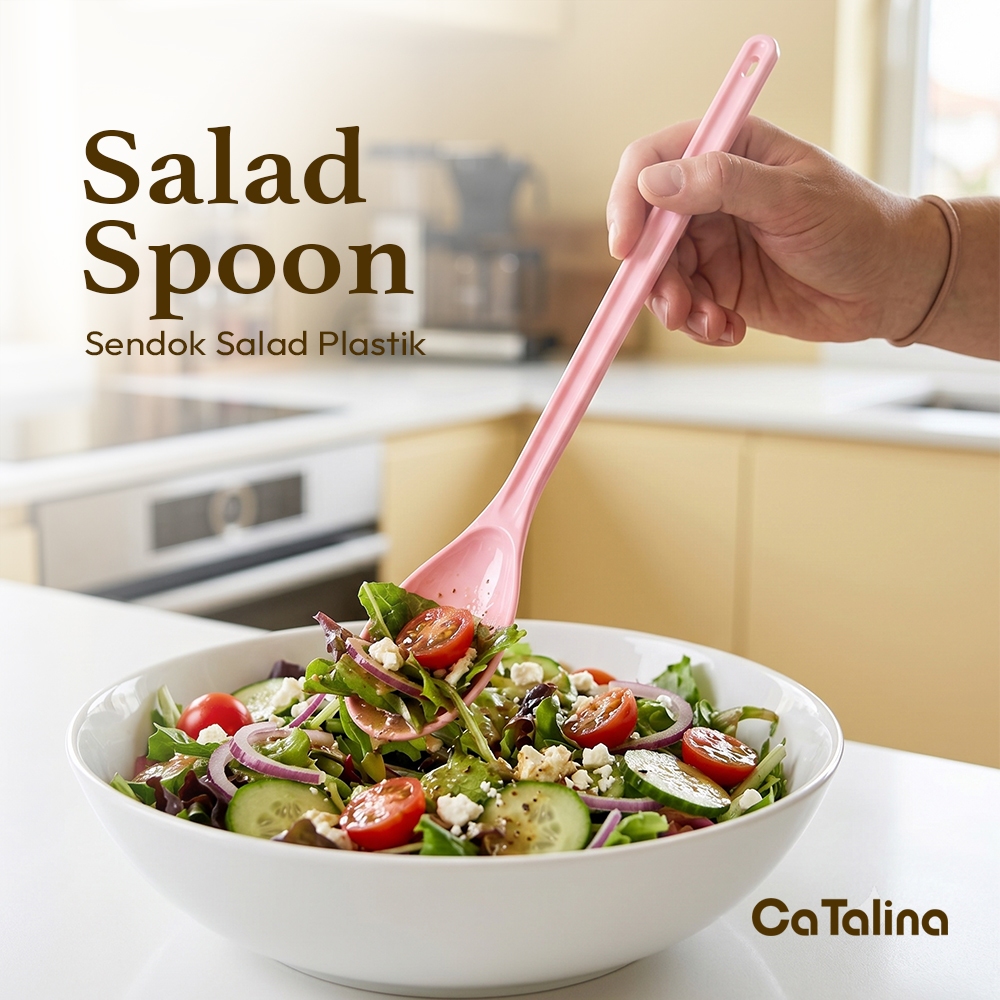 Sendok Salad Plastik Pengaduk Salad Panjang