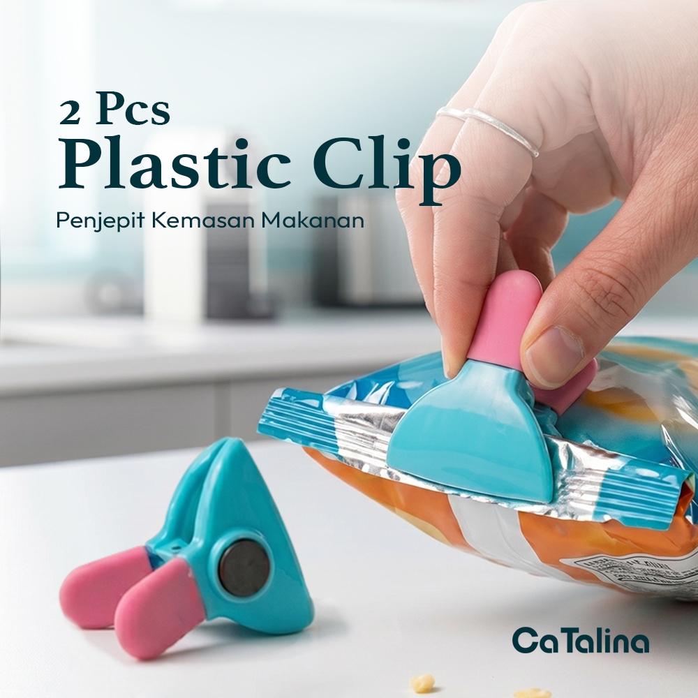 CaTalina Klip Plastik Bungkus Makanan Plastic Clip 2 Pcs