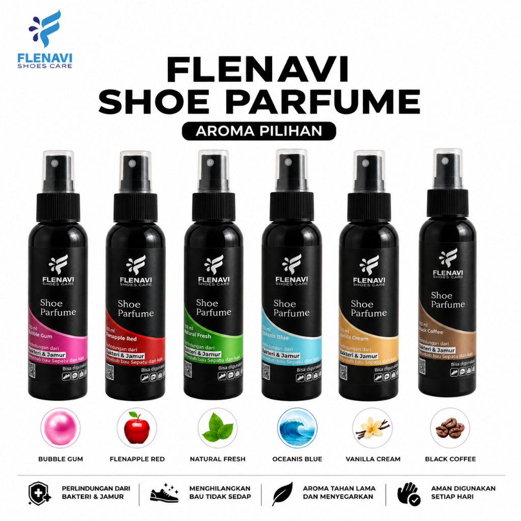 FLENAVI - Parfum Sepatu Penghilang Bau Kaki Anti Bakteri Pewangi Helm Jaket - Gambar 2
