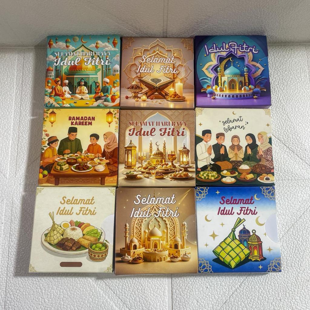Eid al-Fitr Envelopes, 50 pcs Eid Angpau, Paper Box Packaging 8x8cm ...