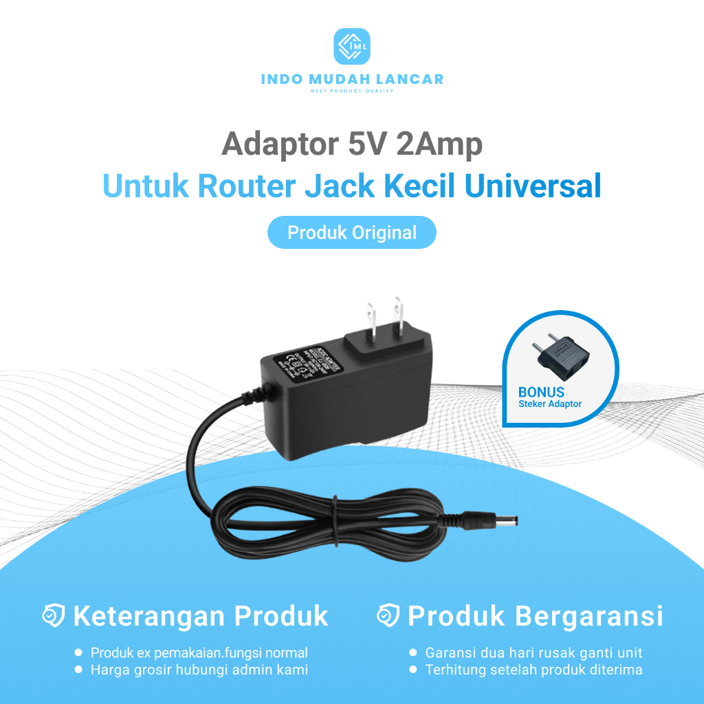 5V-2A Small Jack Adapter for Router Modem STB HTB DVR Universal Used ...