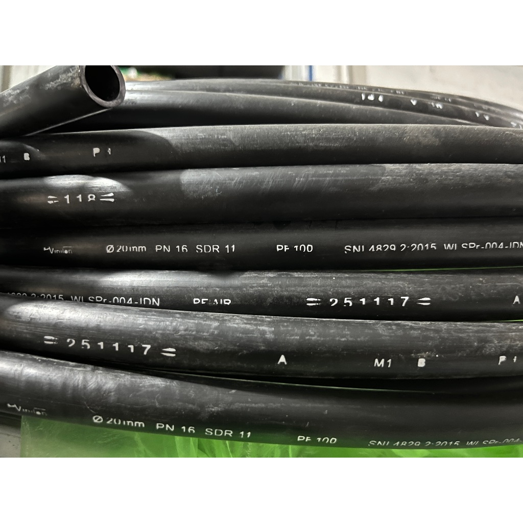 Pipa HDPE 1meter PN10 dan PN16 Merk VINILON Kuat - Gambar 2