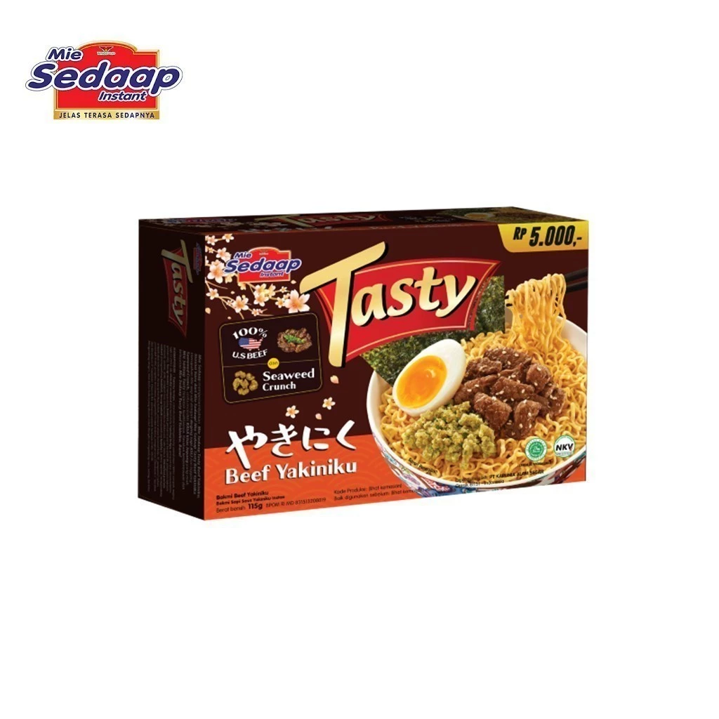 Sedaap Tasty Mie Instan Beef Yakiniku 115 gr - Gambar 3