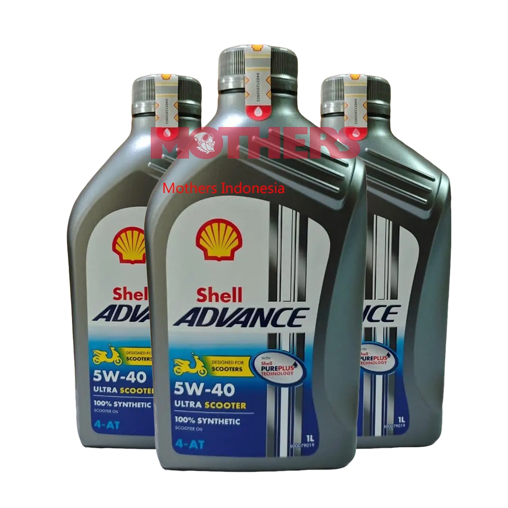 Shell Advance Ultra Scooter 5W - 40 1 Liter Oli Motor Matic Full Synthetic
