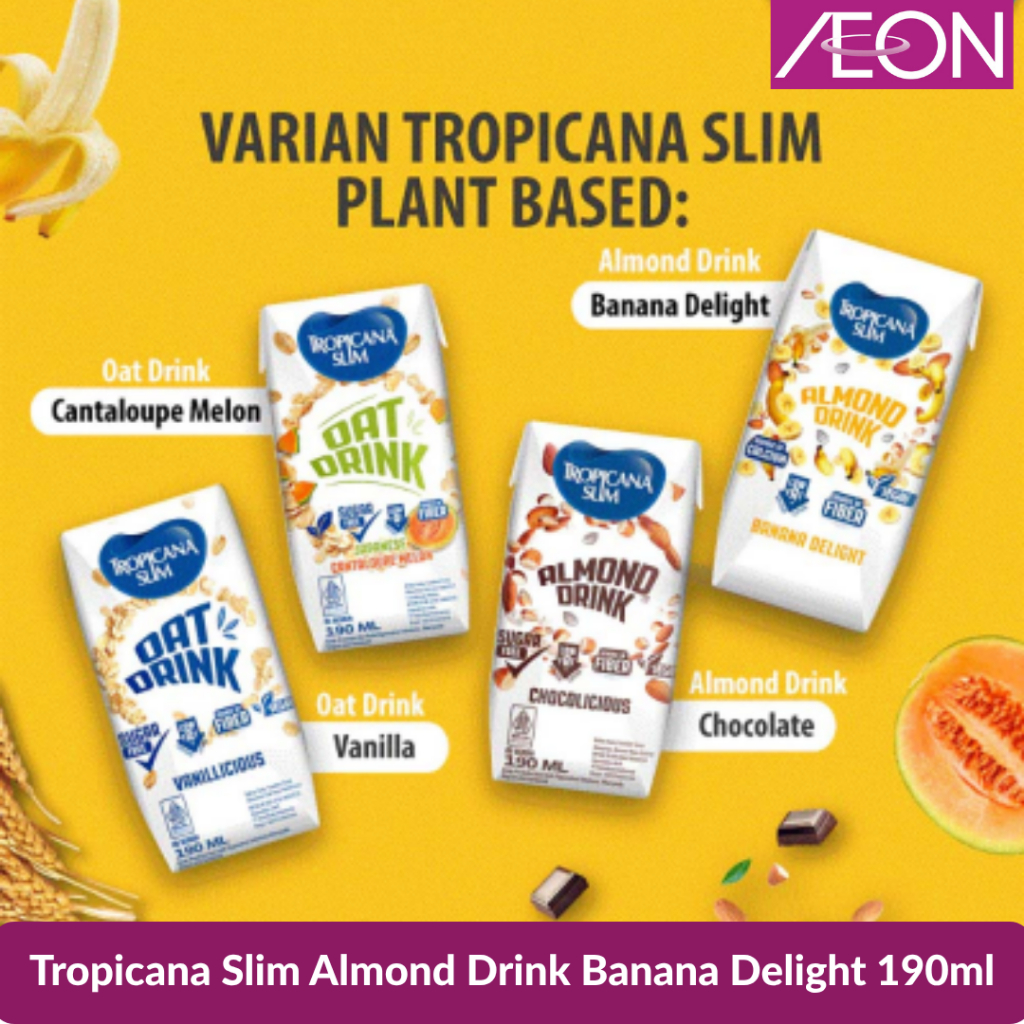 Tropicana Slim Almond Drink Banana Delight 190ml - Gambar 3