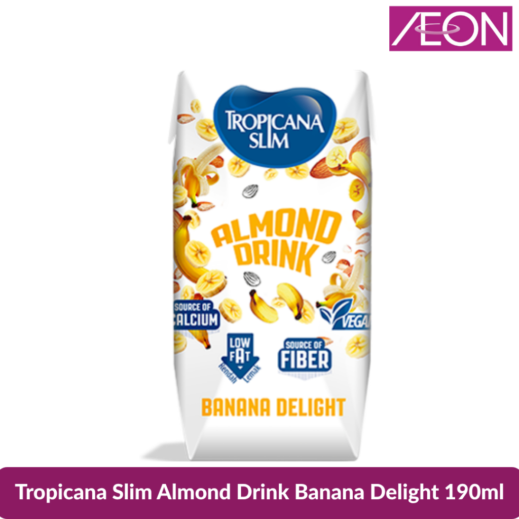 Tropicana Slim Almond Drink Banana Delight 190ml
