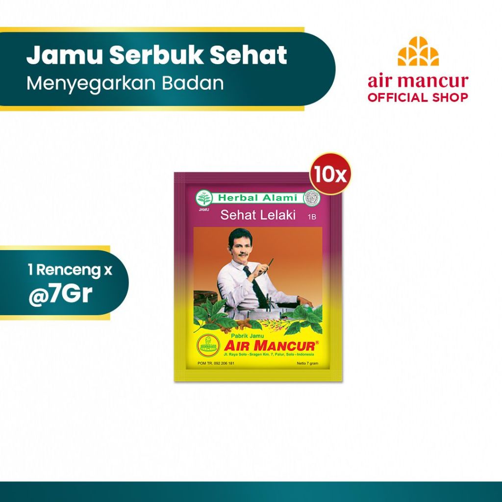 Air Mancur Jamu Serbuk Sehat 10x7gr - Menyegarkan Badan