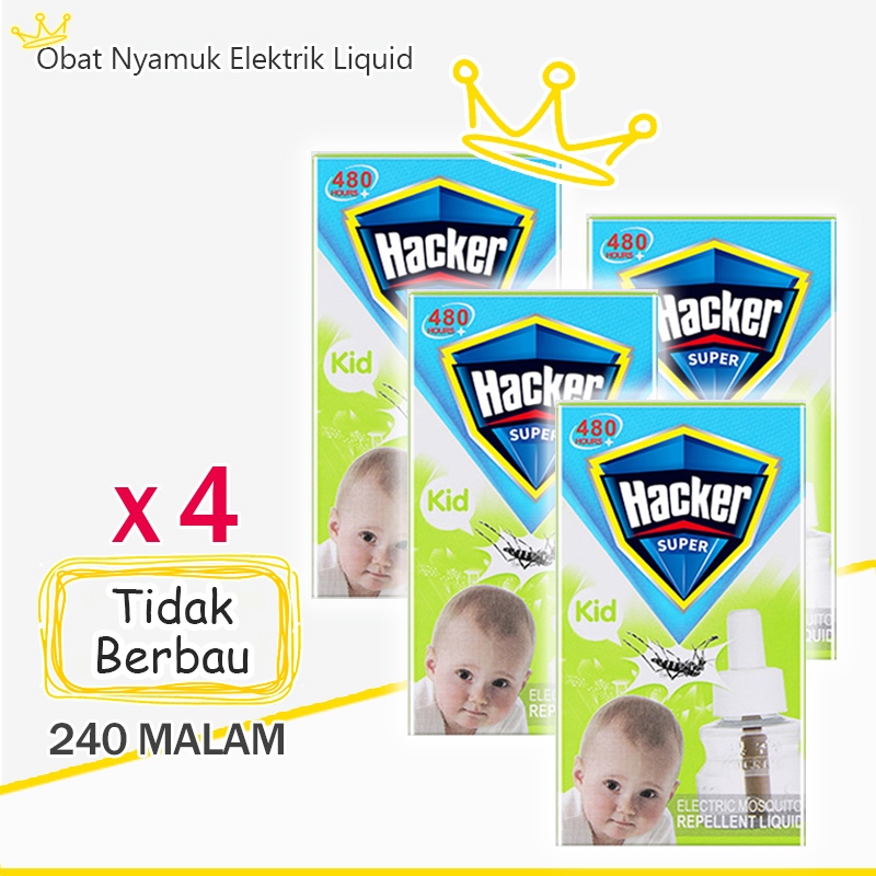 4 Botle Obat Nyamuk Elektrik Refill Liquid Tidak Berbau / Aman untuk Bayi, Ibu Hamil