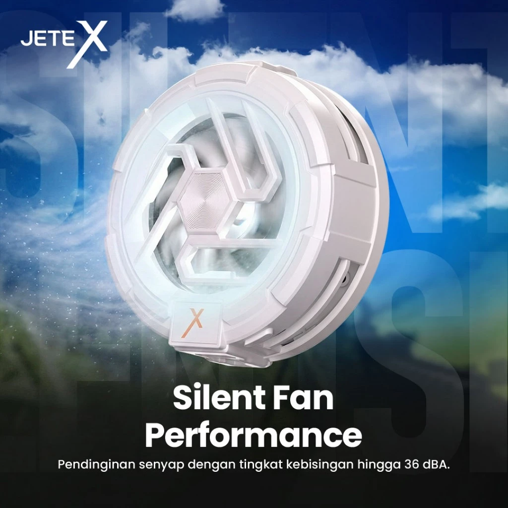 Pendingin HP JETE PX1 Magnetic dan Klip Cooling Peltier Gamepad Gaming Kipas Game Silent Anti Panas RGB Portable Radiator Fan Cooler with digital display - Gambar 4
