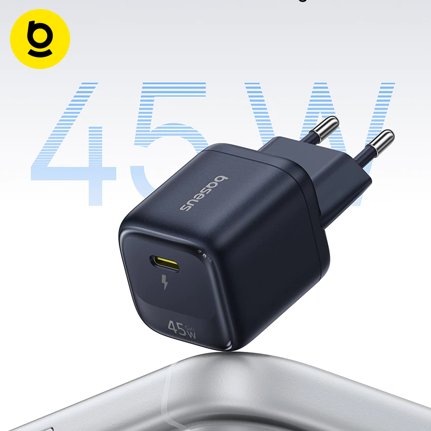 Baseus EnerFill FN22 Fast Charger 1C PD 20W/30W/45W Safety Protections Mini Gan Tech Adapter for IPhone 17