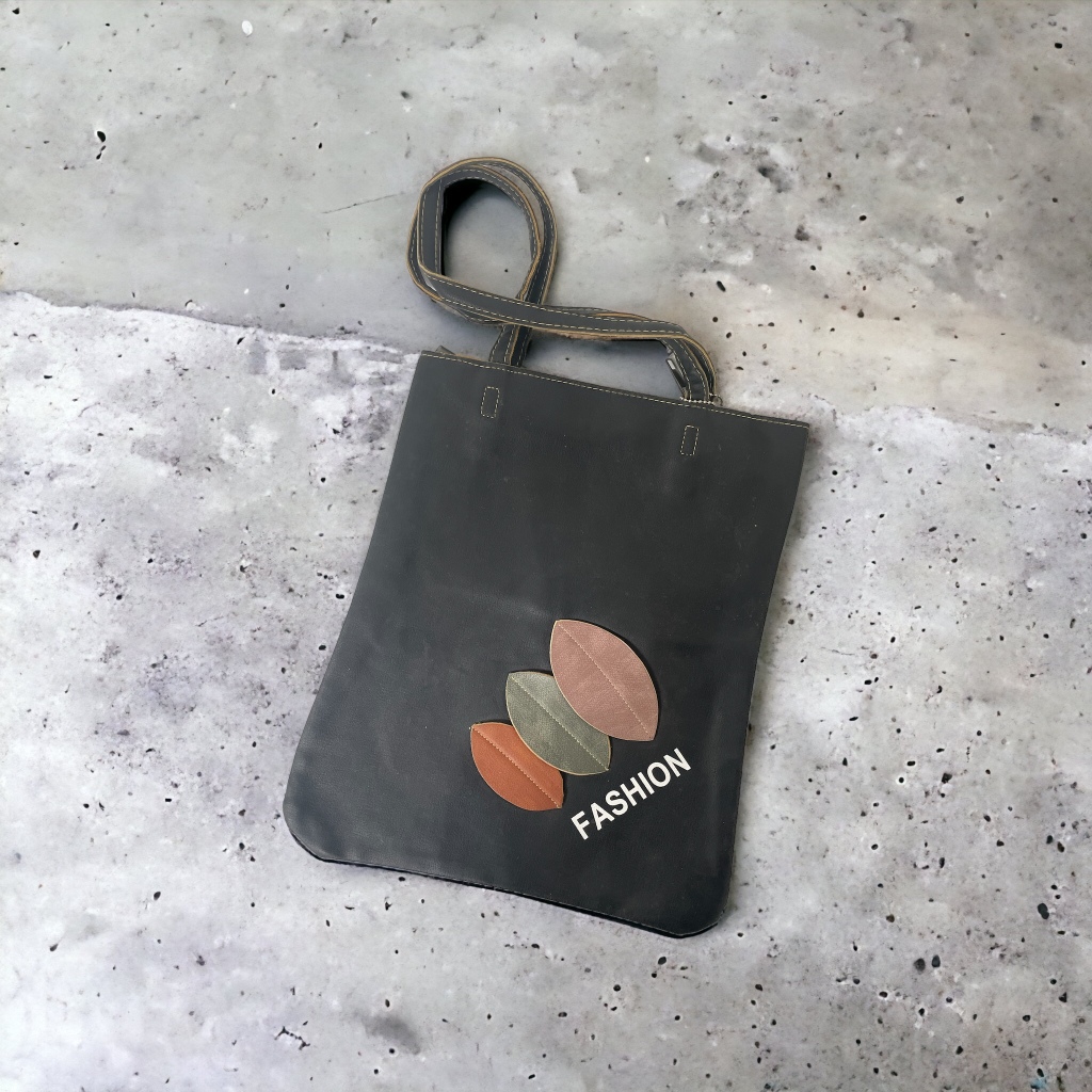 Tas Tote Bag Wanita Motif Bunga Daun