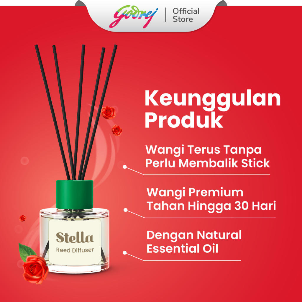 Stella Reed Diffuser Refill Rosewood Harmony 30 ml - Pengharum & Pewangi Ruangan Estetik - Gambar 2