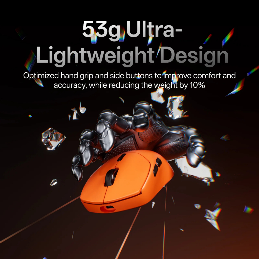 Rapoo VT1/VT-1 MAX Gen-2 Mouse Wireless 49g Lightweight  Gaming 8K Polling Rate PAW3950 - Gambar 2