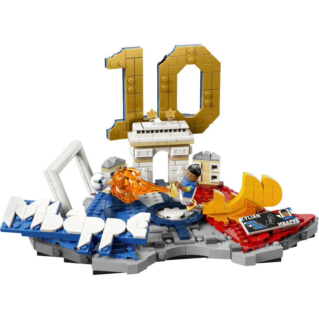 LEGO Editions Football 43013 Kylian Mbappé – Soccer Highlights (490 Pieces), FIFA World Cup 2026 Collection,  Toys, Bricks, Mainan Anak Laki Laki - Gambar 3