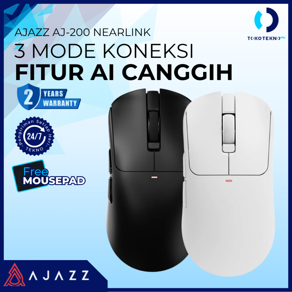 Ajazz AJ200 / AJ-200 NL AI MC Wireless Gaming Mouse