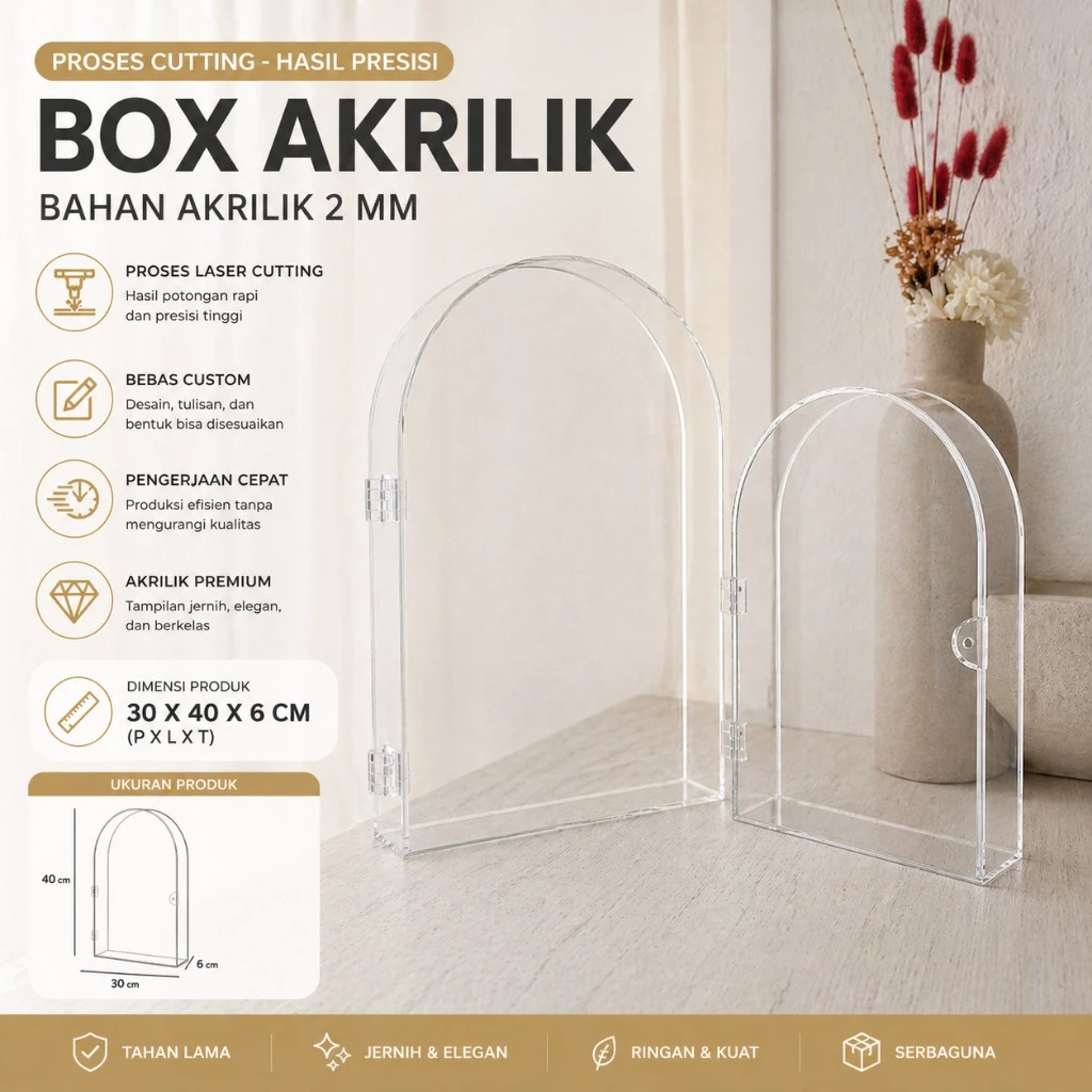 frame mahar box kubah 30x40 - box mahar kubah