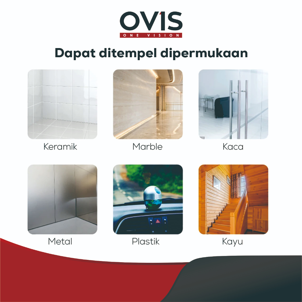 Double Tape Nano Lakban Gel Acrylic Selotip Isolasi Bening Clear 24 mm Tebal 2 mm OVIS - Gambar 2