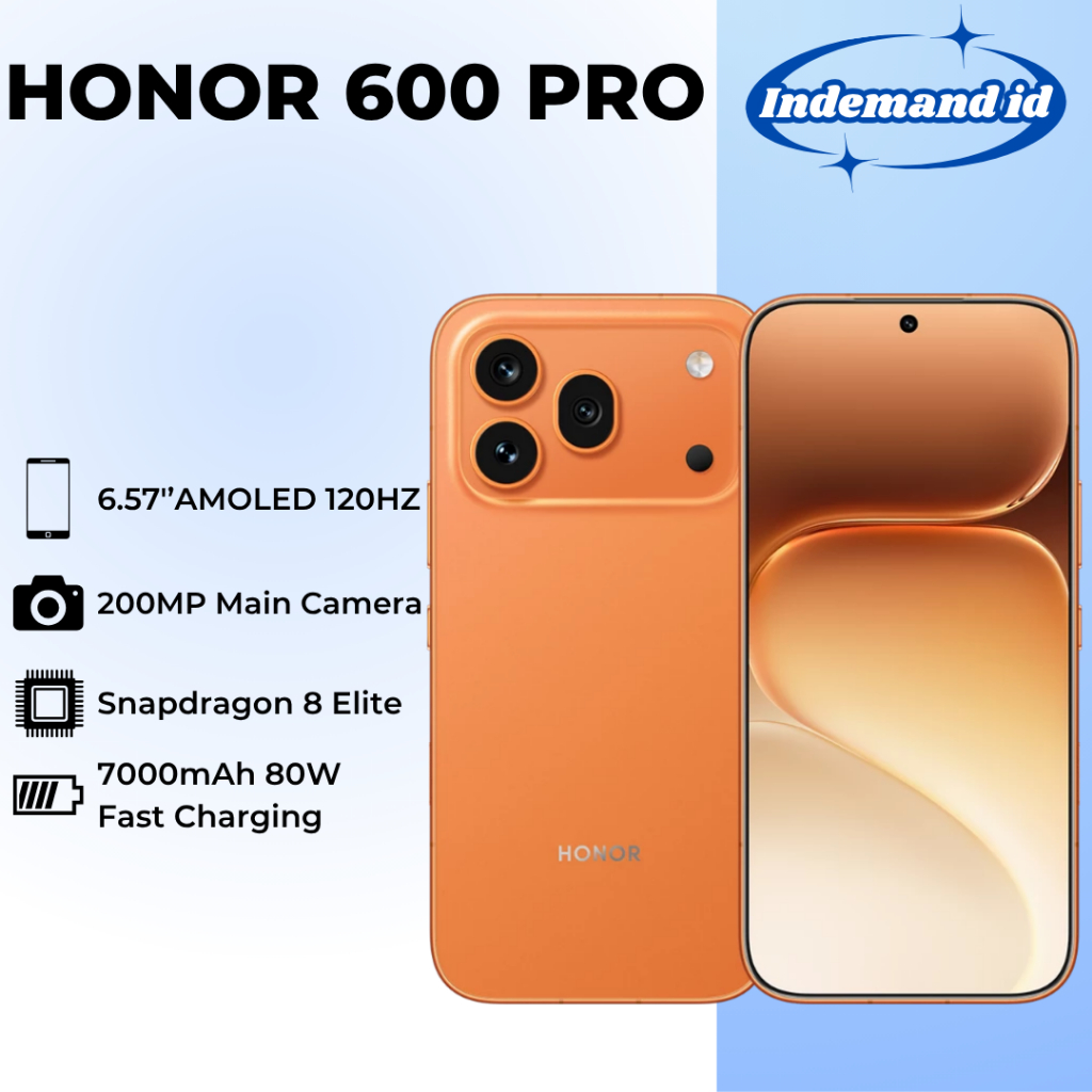Honor 600 Pro 5G 6,57''AMOLED 120HZ Snapdragon 8 Elite 7000mAh 80W 200MP
