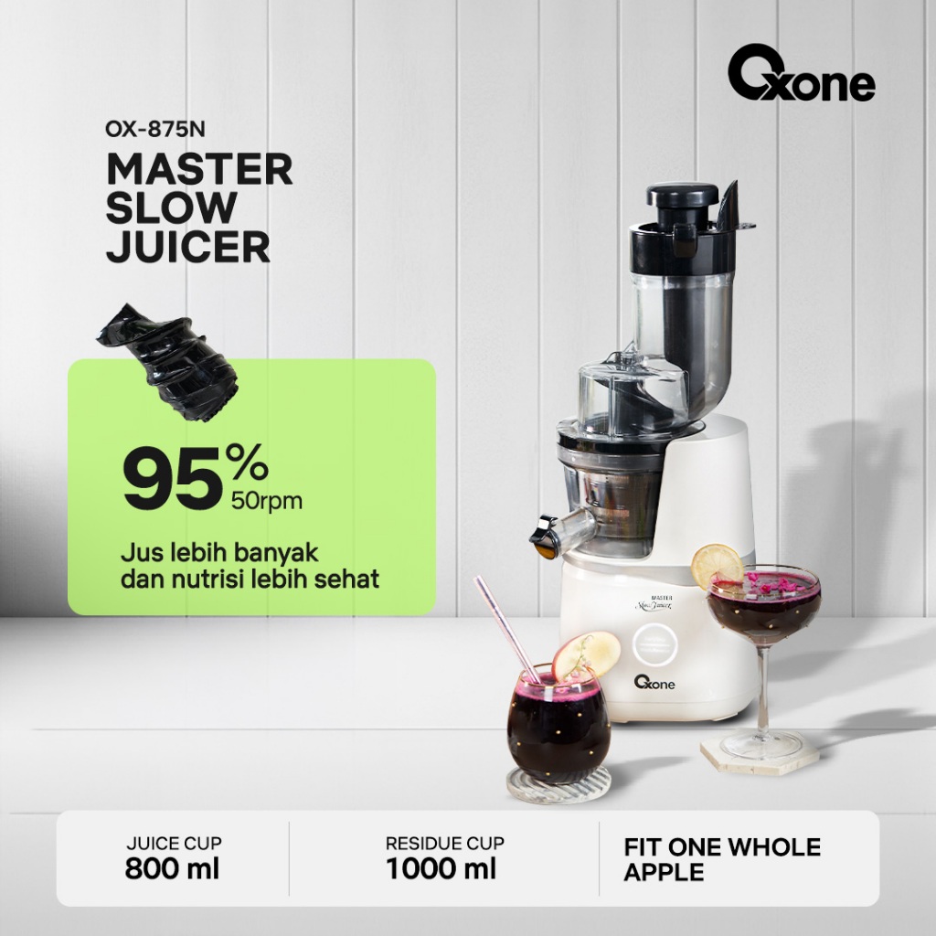 Oxone OX875N Master Slow Juicer / Cold Pressed Juice / Jus Sehat / Healthy Life Style