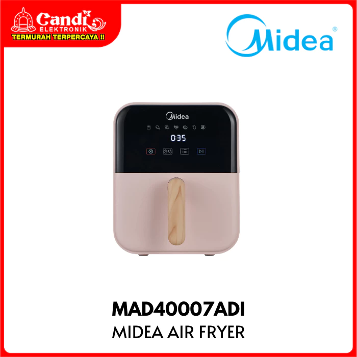 MIDEA Digital Touch Air Fryer 4 Liter Low Watt Pink MAD40007ADI
