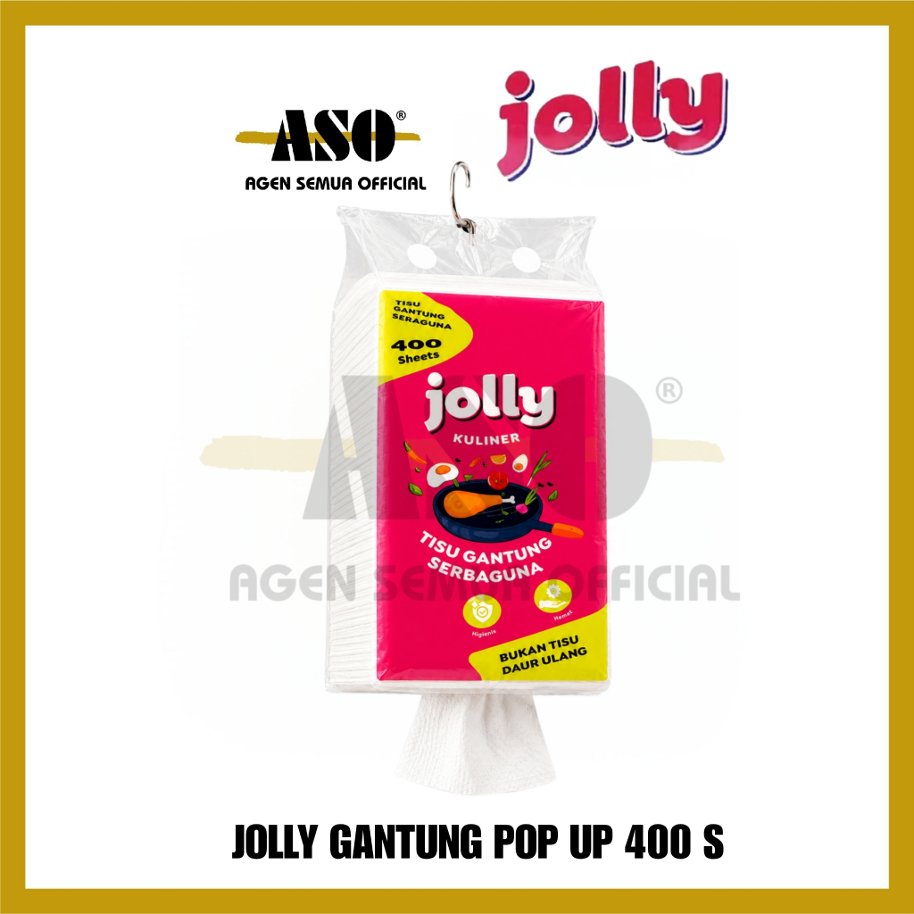Tisu Tissue JOLLY Pop up Gantung 400s hanging tisu serbaguna PROMO !!!