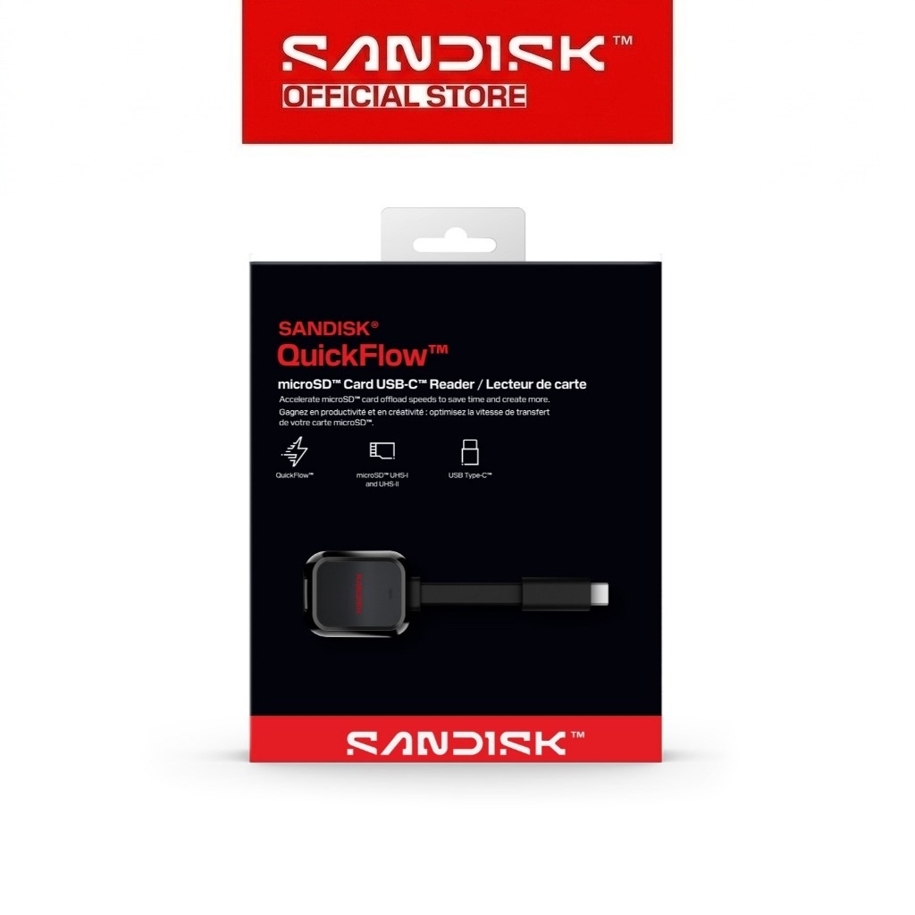 SANDISK QuickFlow MicroSD Reader with USB-C - Gambar 3