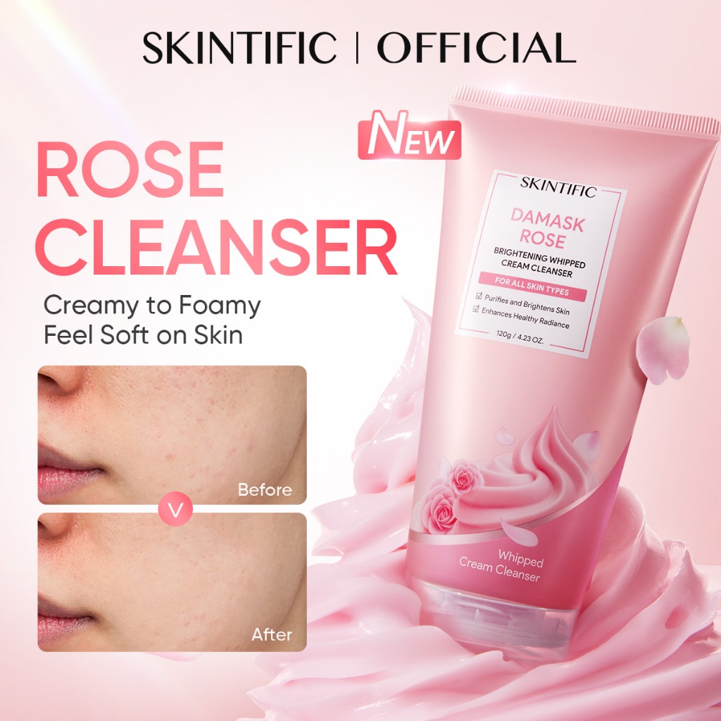 [4PCS] SKINTIFIC 4-in-1 Glow Care Set / Cleanser Serum Spray Moisturizer Sunscreen Mask/ PDRN Glass Skin Brightening Whitening Dark Spot Fading Acne Care Repair Barrier / Mencerahkan Wajah Kurangi Flek Hitam Bekas Jerawat Perawatan Kulit Set - Gambar 4