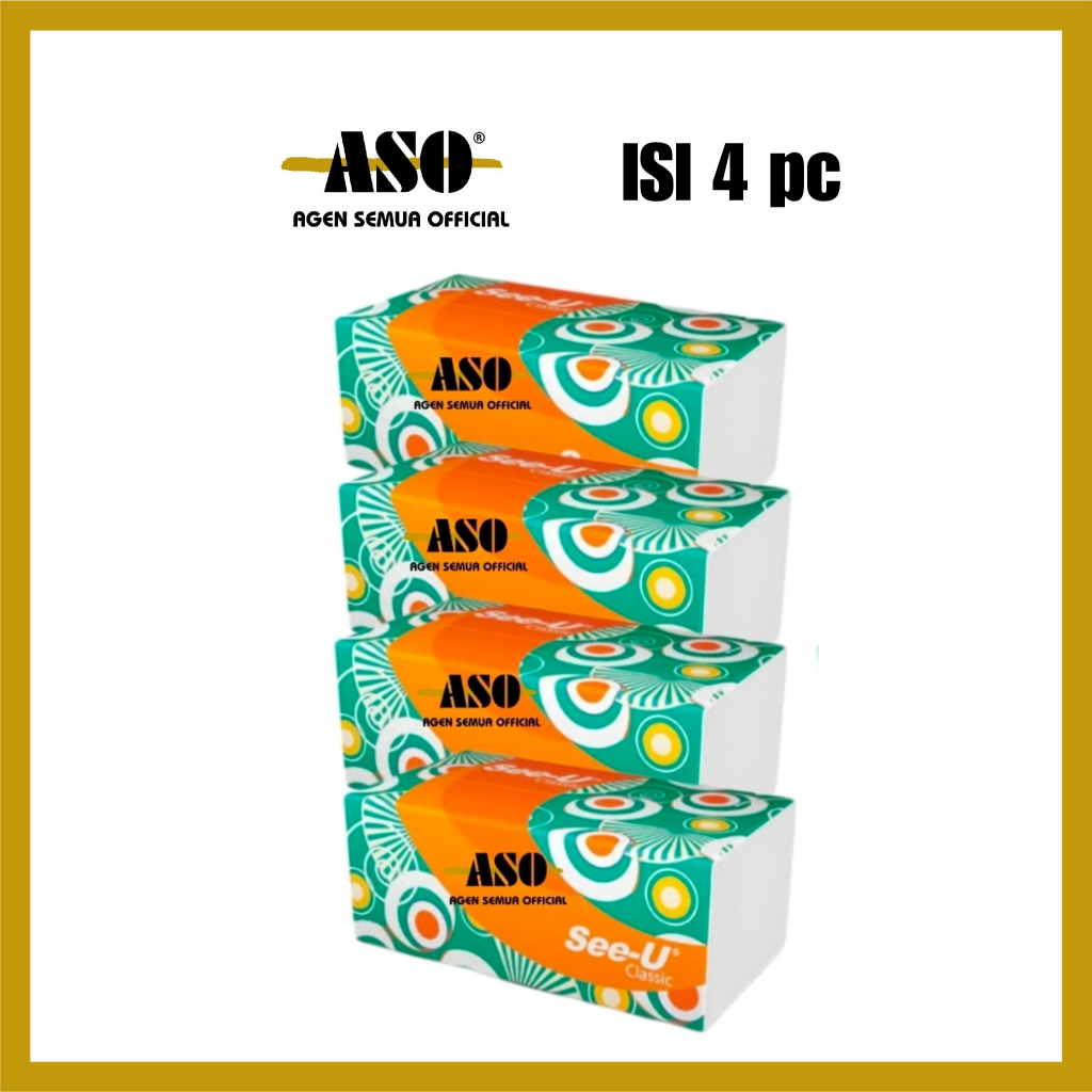 [ PAKET ISI 4 ] TISU tissue SEE-U 250 Sheet 2ply PROMO !!!