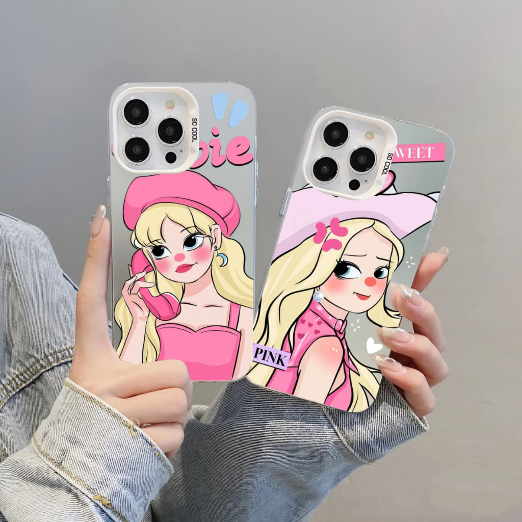 Casing Gambar Barbie Girl Series Kompatible for Realme 11 4G Realme 11 Pro Realme 11 Pro Plus Realme 12 5G Realme 12 Pro Plus  5G Realme 13 4G Realme 13 Plus Case Hologram Gambar Barbie Fashionable dan Nyaman Digenggam SCP-25