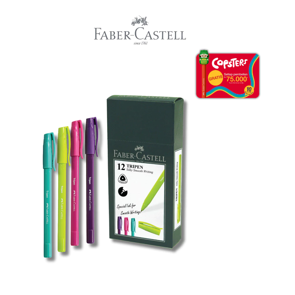 Faber-Castell Tripen 0.7mm Ballpoint Pen Box 12