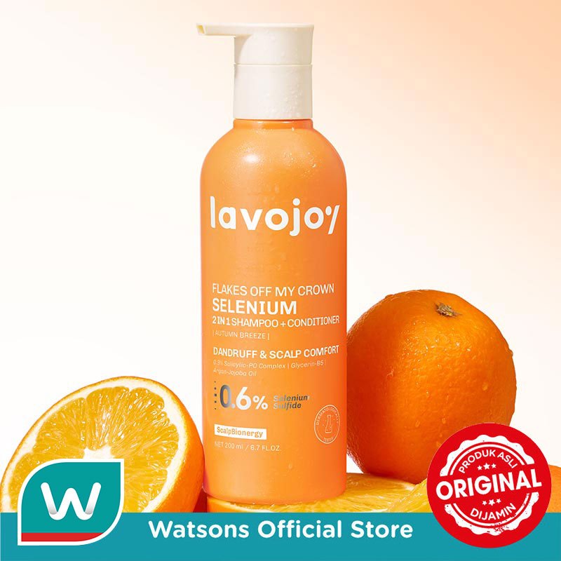 Lavojoy Flakes Off My Crown 0.6% Selenium 2In1 Shampoo + Conditioner Autumn Breeze 200ml - Gambar 3