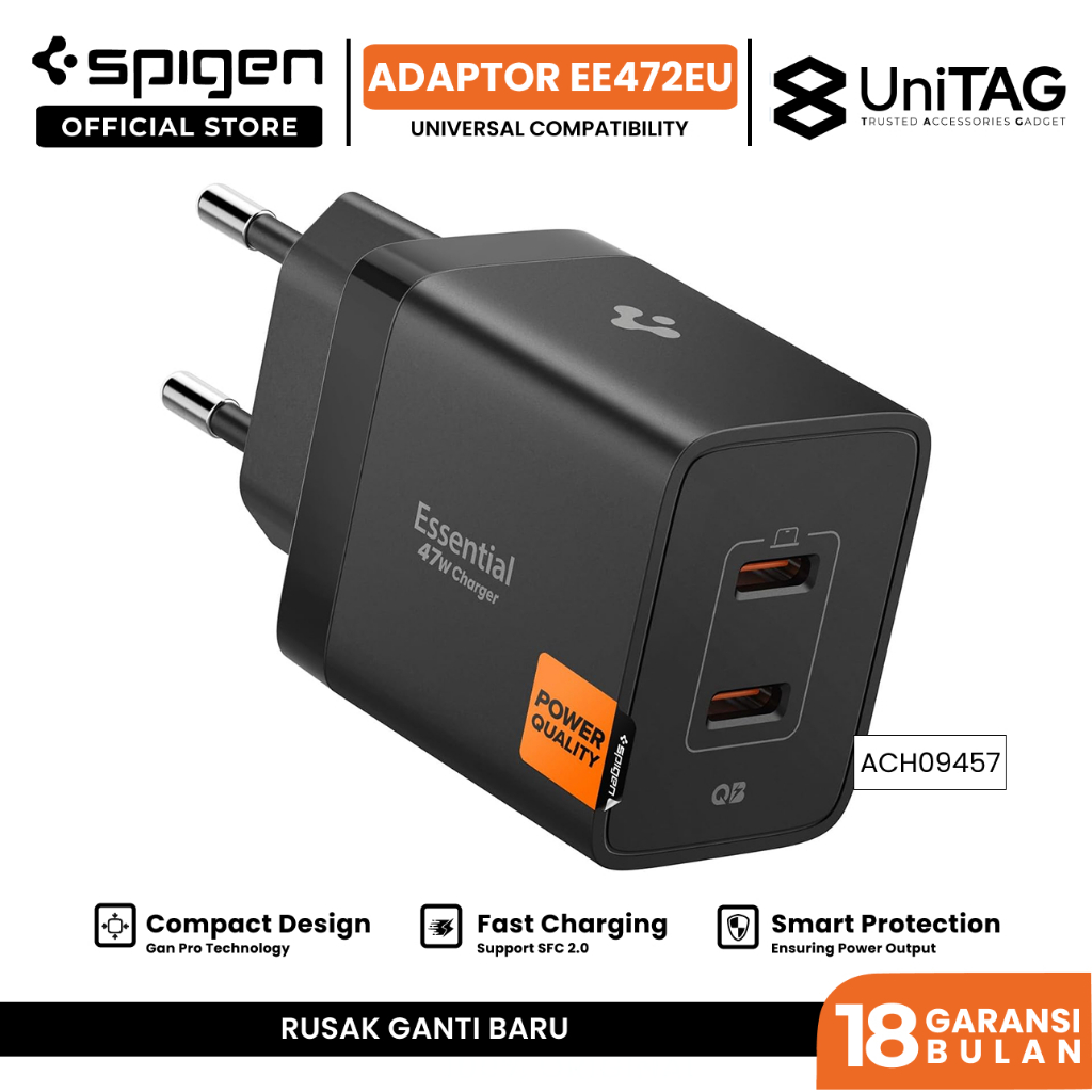 SPIGEN Special Live Wall Charger Essential 47W USB C Universal Adaptor Fast Charging