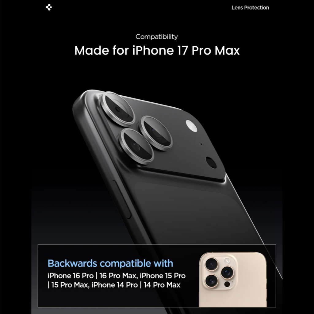 SPIGEN Special Live Lens Protector for iPhone 17 Pro Max GlastR EZFit Optik Pro Camera Protection - Gambar 2