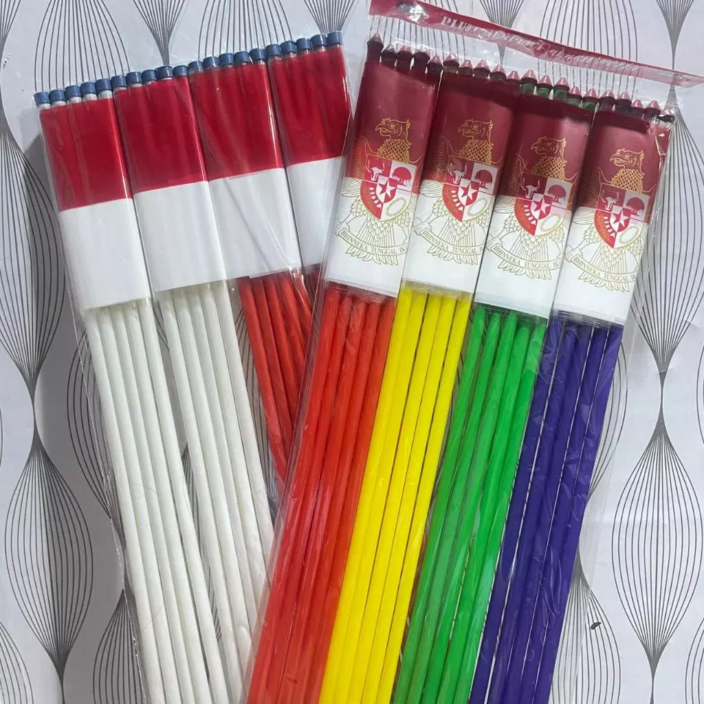 20pcs Bendera Merah Putih Plastik - Desain Elegan, Cocok untuk Acara Sekolah & Nasional - Gambar 3