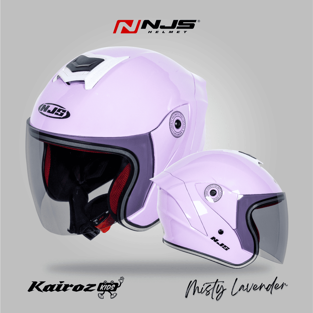 NJS KAIROZ KIDS - Helm Half Face (FREE MAINAN ANAK) - Helm Anak / Helm NJS / NJS Anak / Kairoz Anak / Helm Polos Anak Kekinian / NJS Anak Polos / NJS ORI / SNI / Helm Anak Murah