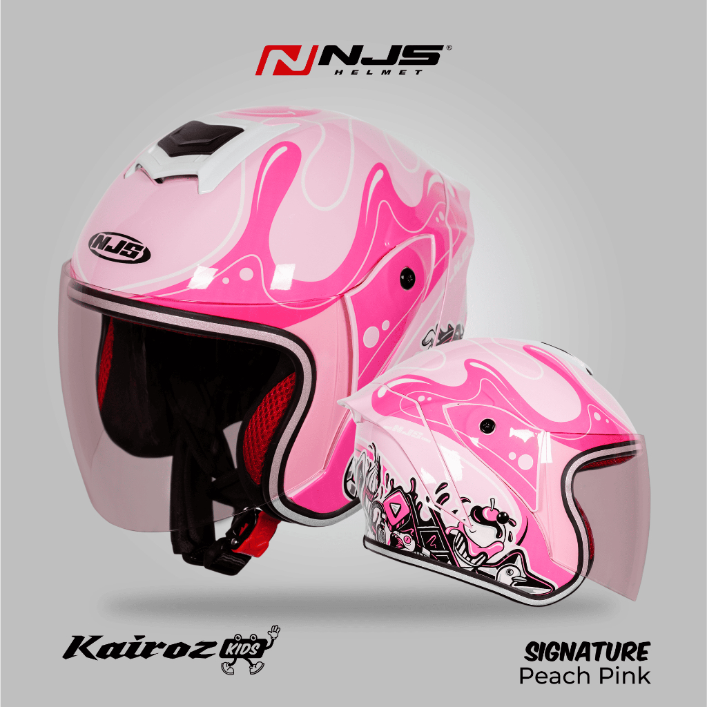 NJS Kairoz Kids Signature - Helm Anak (FREE MAINAN ANAK) - Helm Anak / Helm NJS / NJS Anak / Kairoz Anak / Kairoz / Kairoz Motif Anak / NJS ORI / SNI - Gambar 2